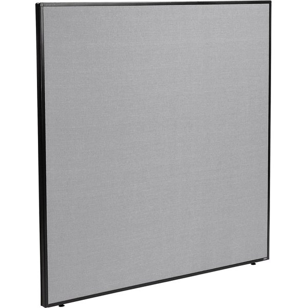Global Industrial 60-1/4W x 60H Office Partition Panel, Gray 238639GY